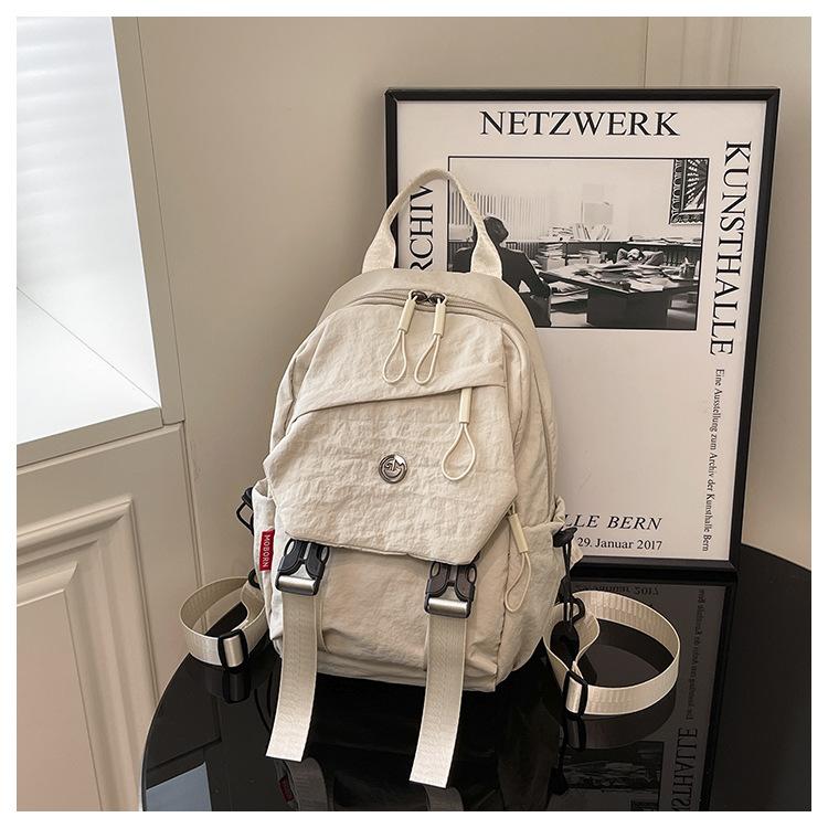 Large capacity backpack Women's casual versatile cloth bag Student schoolbag Mountaineering bag Lightweight travel backpack