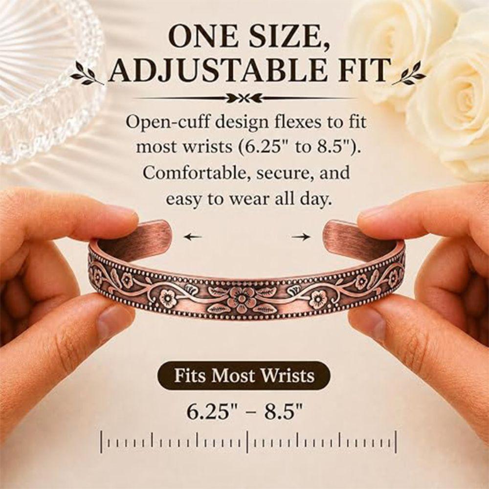 Waterproof Cuff Bracelet Pure Copper Copper Cuff Bracelet Stylish Wrist Cuff Daily Wear