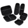 Mini Zipper Earphone Case Black Protective Storage Case EVA Storage Box  Digital Accessories