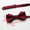 Solid Color Men'S Polyester Bow Tie, Multi-Color Wedding Groom Best Man Bow Tie Bow Flower