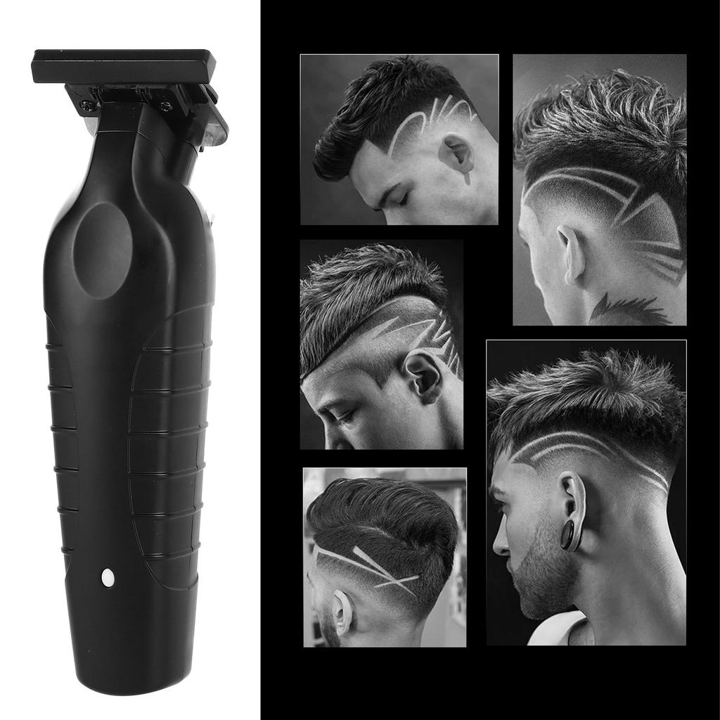 Electric Hair Clipper Incisive Cutting USB Rechargeable Hair Grooming Trimmer with 3 Guide Combs for Men Use