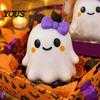 Halloween Party Supplies Bow Ghost Squeeze Toy, Stress Relief Cartoon Sensory Fidget Toy Soft Stretchy Favors for Adults Kids Tactile