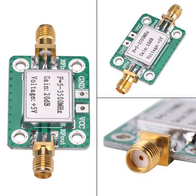 Ham Radio Module LNA 5-3500MHz 20dB Gain Broadband Low Noise RF Amplifier With Shielding Shell Low Noise Amplifier RF Amplifier