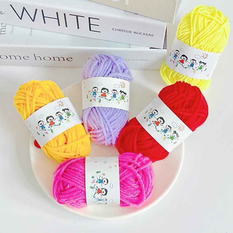 12 Stück Weiche Warme DIY Baumwollwolle Fäden Weiches Garn Feine Qualität Handstrickgarn Für Handgestricktes Häkelgarn