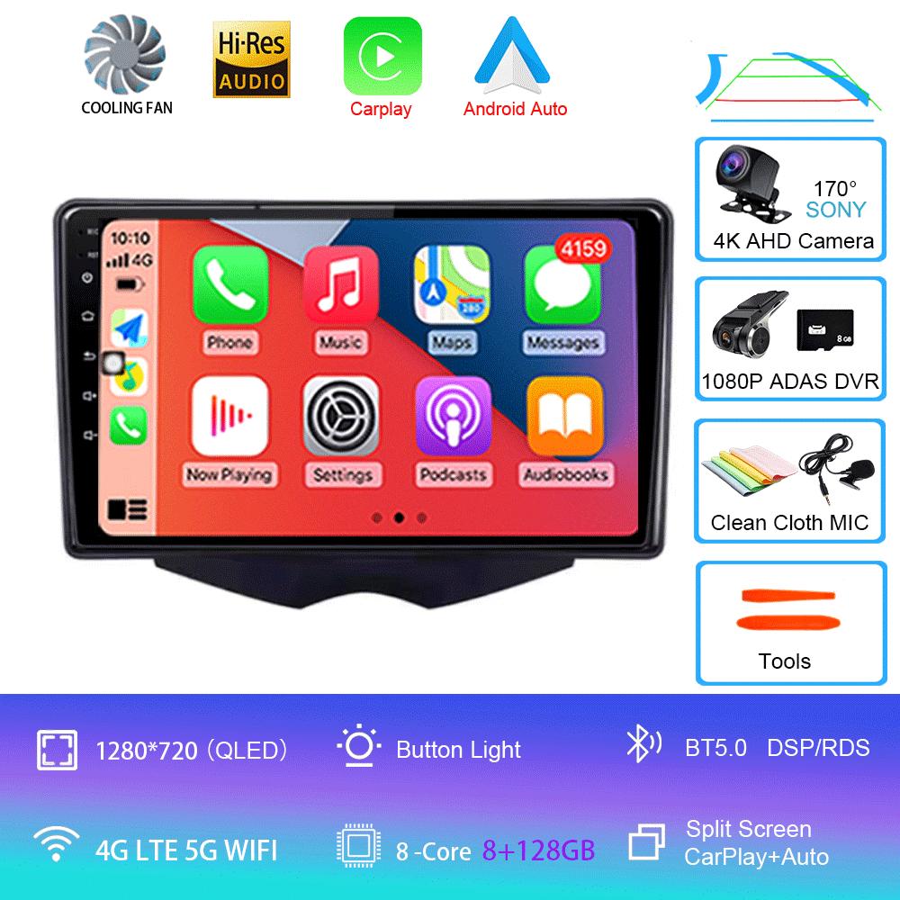 Car Radio Android 14 Carplay For Hyundai Veloster FS 2011 - 2017 Navigation Multimedia Player Stereo WiFi+4G BT DVD 360 Canera