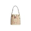 Dempsey Fabric Cow Leather Bucket Bag , Shoulder Bag , Crossbody Bag Mini Women's Khaki (Unisex) Handbags CF440 IMV6D