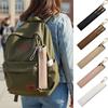 Multifunctional Waterproof PU Pen Pouch Lychee Grain Portable Pencil Case with Hook Pen Bag School Office