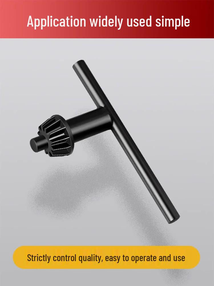 Electric Drill Accessory Set: Chuck Key, Wrench, Bench, Pistol Grip, Impact Drill Bit Removers.