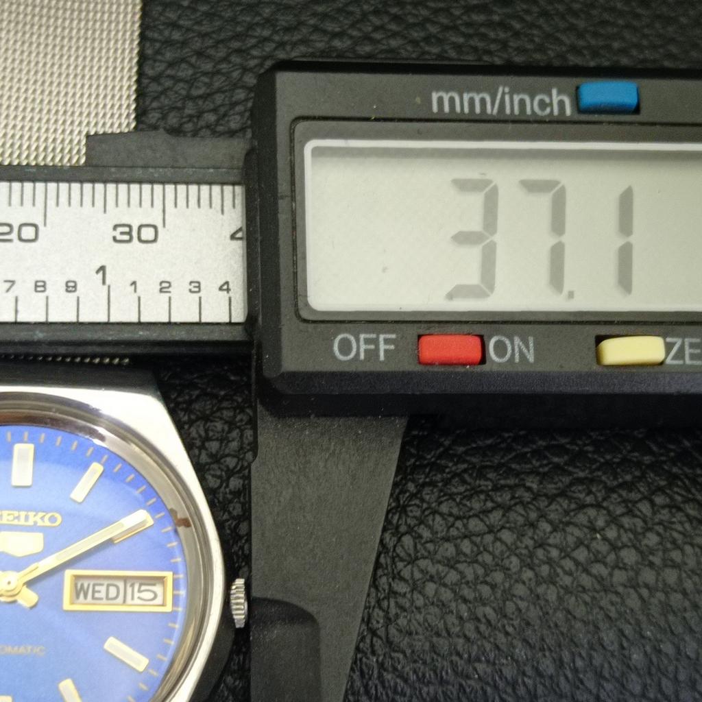 Seiko 5 AUTOMATIC JAPAN 6309A MENS VINTAGE BLUE COLOR DIAL WATCH A702629-1 R209-a702629