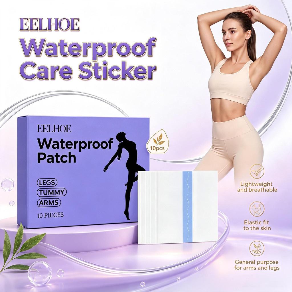 EELHOE waterproof care patch, lightweight, breathable, elastic, fits the skin, arms and legs, universal protective patch 10pcs