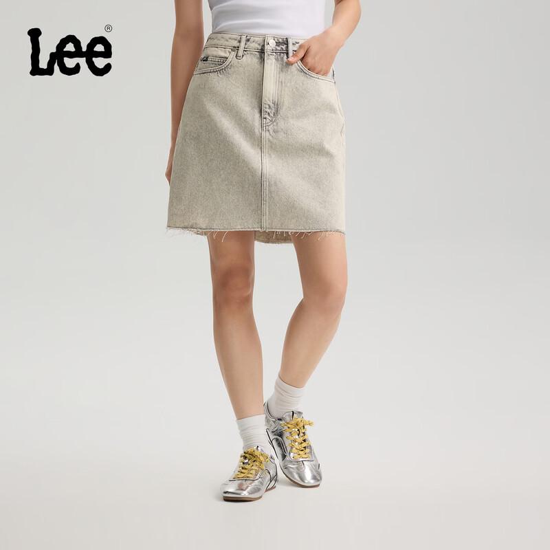 

Lee Classic Five-Pocket Raw Hem Denim Mini Skirt L