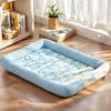 Square Cooling Puppy Bed Breathable Soft Dog Sleeping Pad Neck-protecting Dirt-resistant Pet Cooling Mat for Dogs Cats