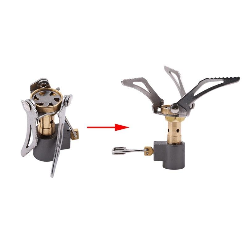 Campingovn Bærbar minigasskomfyr Utendørs kokekar Komfyr for BBQ Fotturer Backpacking