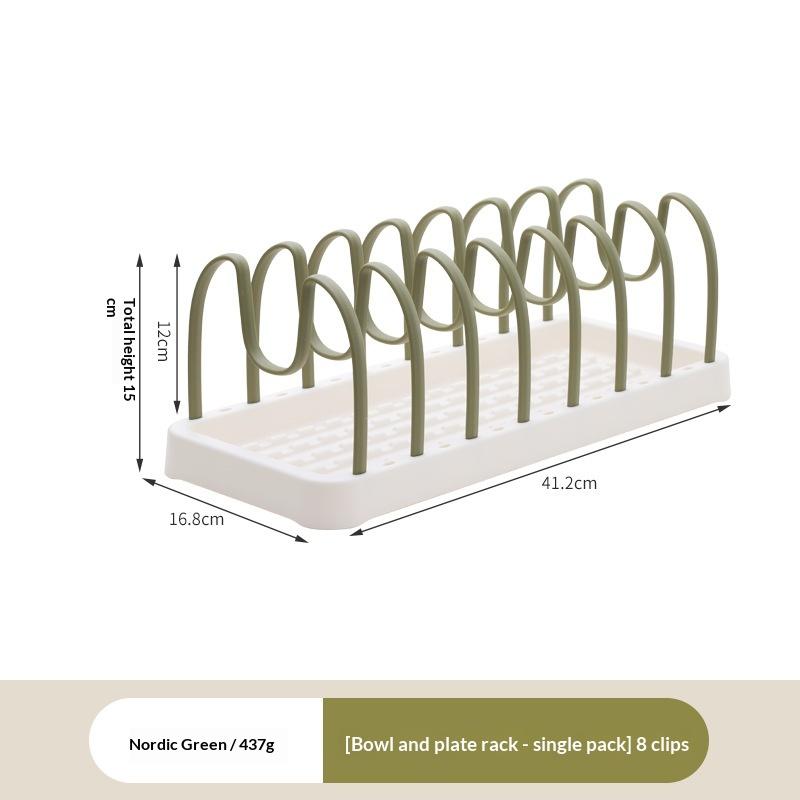 Adjustable Plate and Tableware Holder Multi Functional Storage Rack for Compact Kitchens