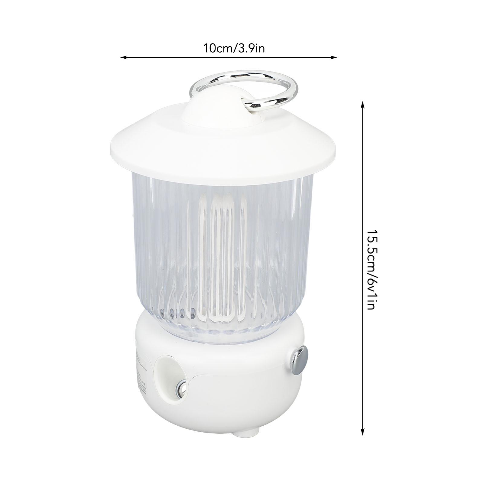 260 мл Ретро Фонарь Увлажнитель с подсветкой Бесшумный Многофункциональный Винтажный Кемпинговый Светильник Ароматерапевтический Диффузор Эфирное Масло Диффузор белый