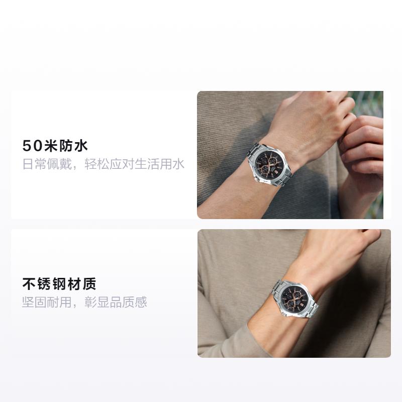 CASIO STANDARD series, waterproof depth 50m, Quartz, Steel Strap, , men s watch, black dial MTP-E204D-1AVDF чёрный