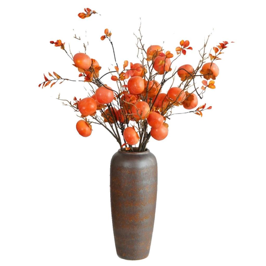 Bionic Dried Flowers: New Year Artificial Persimmon Bouquet, Living Room Decoration & Ornaments
