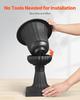 Plastic Urn Planters, 25 X 42 Cm, 2 Pack Black Classic Flower Pots Front Porch Planters, Indoor & Outdoor Vase for Wedding, Party, Event, Home, Stage,