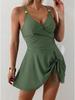 European and American Style One-piece Swimsuit for Women, Tight Fitting and Slimming, Cross Exposed and Sexy Women's Swimsuit