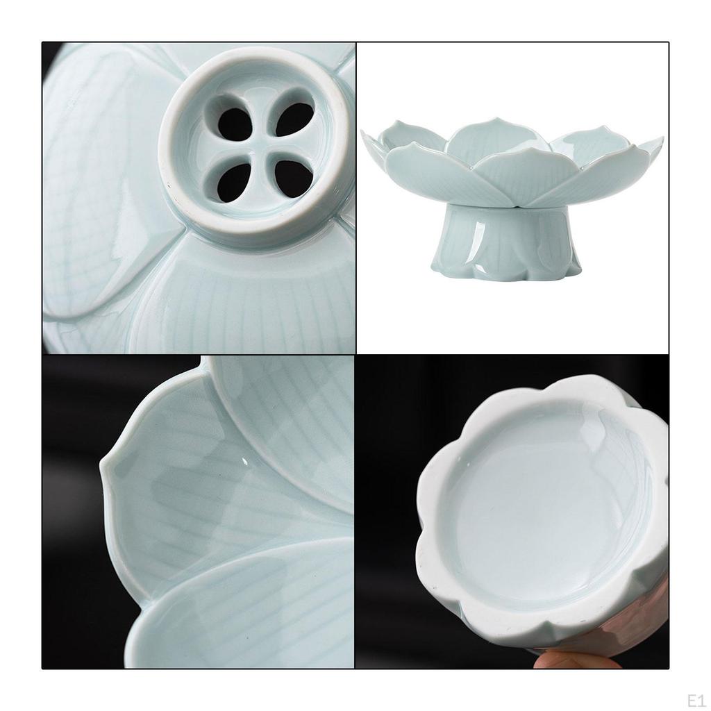 Keramik Obstschale Dessert Süßigkeiten Präsentationsschale Buffet Abtropfen Lotus Snack mit Ablauf für