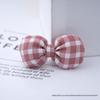 Plaid Bow Decorations: Cute Toy Doll Accessories