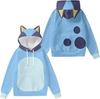 Bluey Cat Ear Hoodie 3D Digital Print Graphic Pullover Streetwear Unisex Couple Sweatshirt