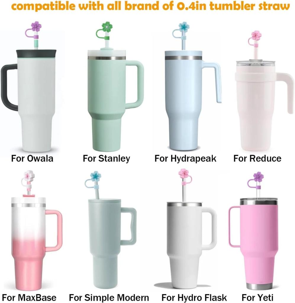 Rostlina Kreslený obal na slámu Čepice na slámu Silikonová zátka na květiny Party Slaměná dekorace