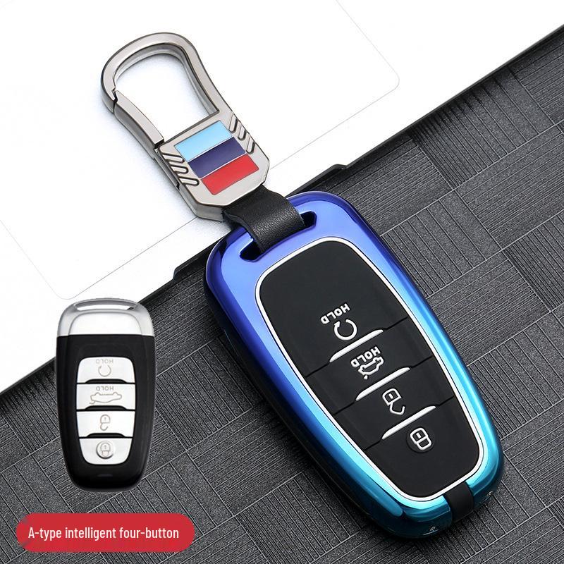 Gradient Metal Full Wrap Key Shell for Hongqi HS5, HS7, H9