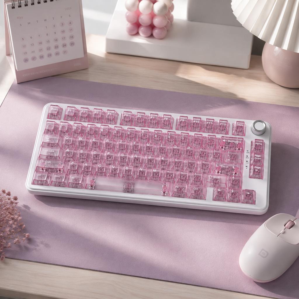 Xiaomi New 132 Keys English Cherry Height PC Fully Transparent Keycaps Mechanical Keyboard Custom Multilingual Keycaps for MX Keyboard