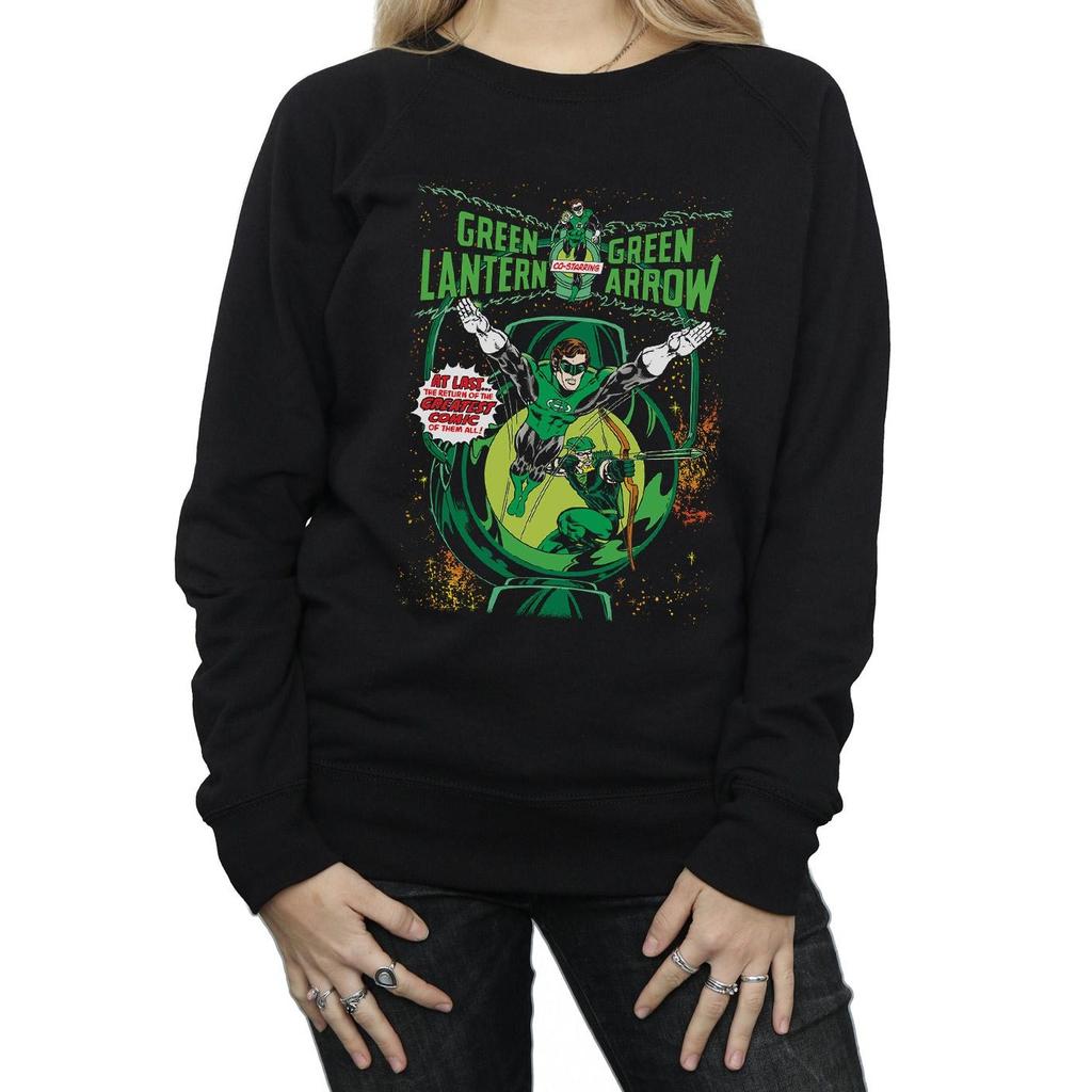 DC Comics Womens/Ladies Green Lantern Arrow Cover Sweatshirt