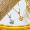 Apricot Leaf Skirt Necklace Light Luxury Niche Design High-end Clavicle Chain