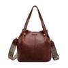 Versatile Korean High-End Bucket Bag: Spring & Autumn 2026 Wide Strap Crossbody Handbag for Women