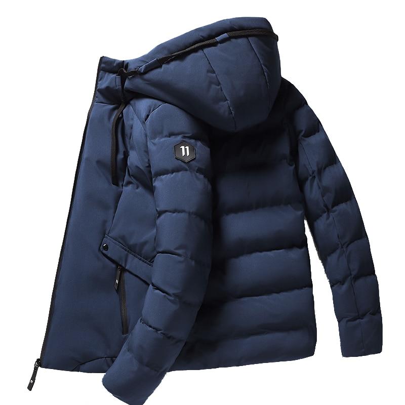 Buy Winter Warm Jacket Men Winter Thick Hooded Parkas Casual Slim Jackets Coats Male Plus Size