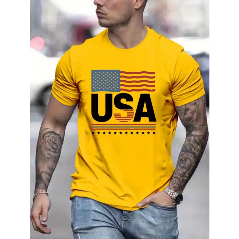 

Men s short-sleeved T-shirt, fashionable and casual round neck T-shirt, suitable for daily wear S