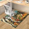 1pc Skeleton Christmas Holiday Office Carpet Non Slip Anime Design Rug for Home Decor, Living Room, Bedroom, Game