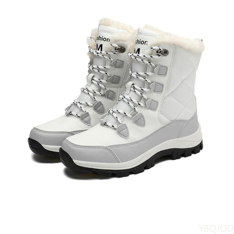 Nieuwe katoenen schoenen met hoge schacht, eenvoudig, comfortabel, antislip, damesschoenen voor buitenwarmte, slijtvaste damesschoenen