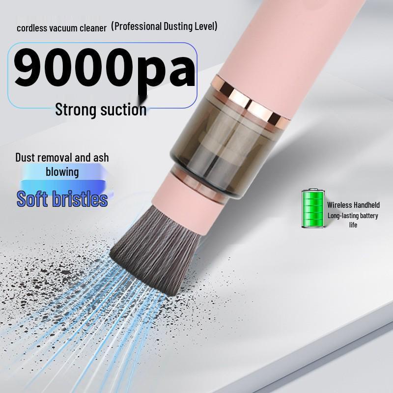 Portable Wireless Desktop Vacuum Cleaner - Powerful Handheld, Long-Lasting, Fully Automatic Mini Vacuum for Vanity Surfaces