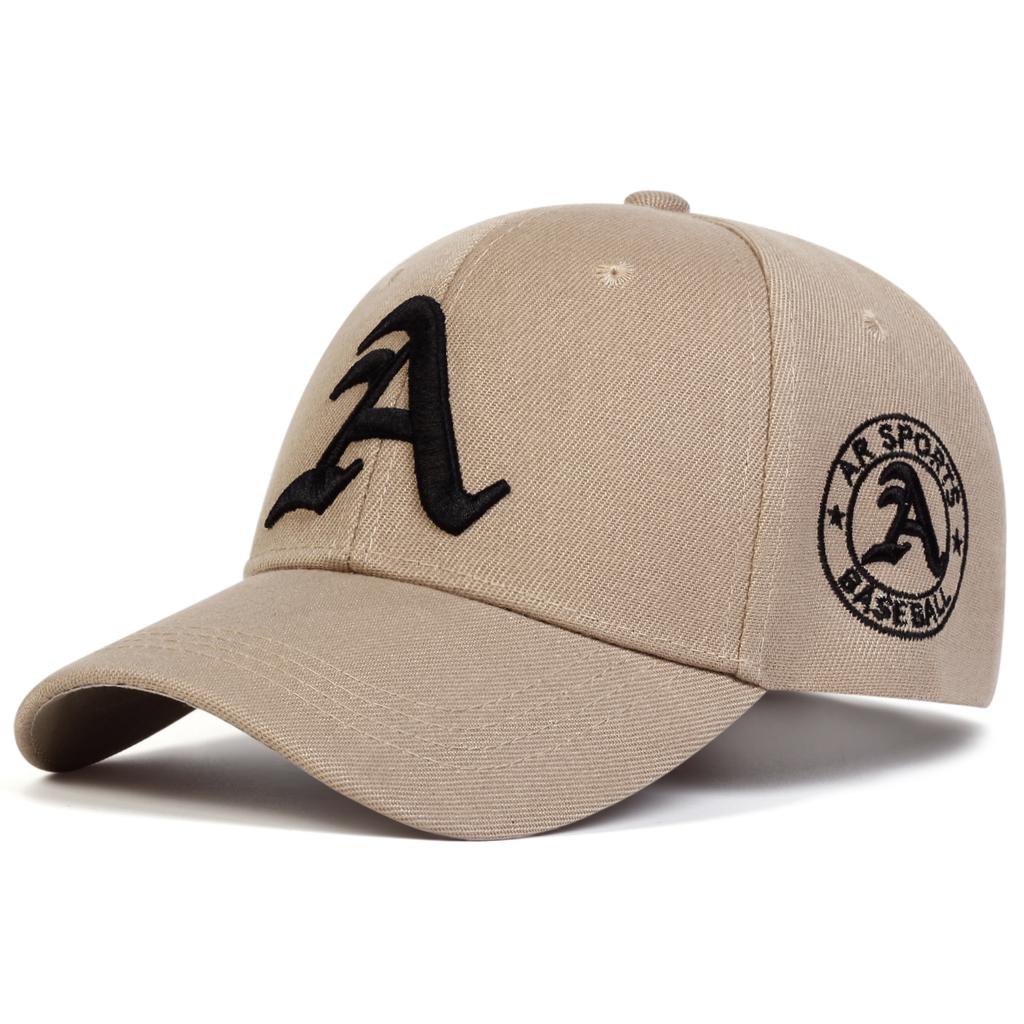 Unisex Gothic Letter A Embroidery Adjustable Hip Hop Baseball Hat Spring Autumn Outdoor Leisure Hats Travel Accessories for Women Men