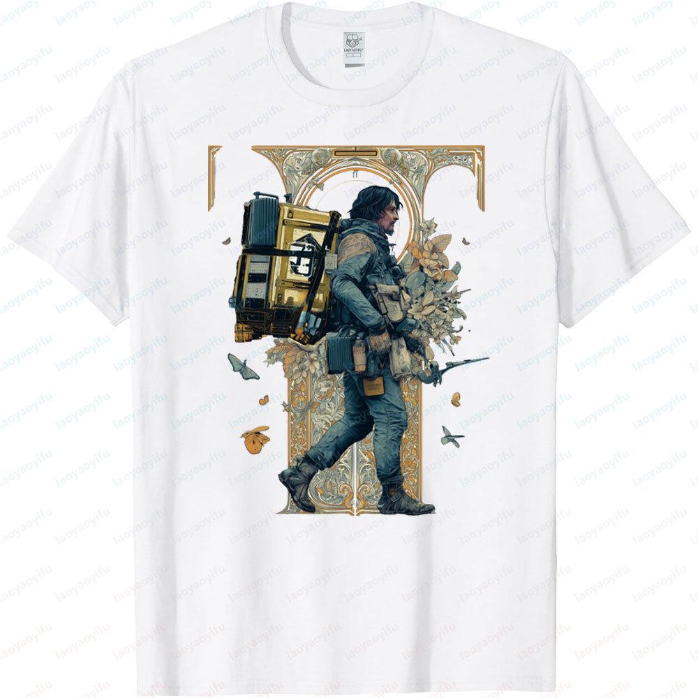 

Death Stranding Gamers Tshirt Artistic Aesthetics Design Printed T-shirt Men Women Casual Fashion Crewneck Cotton Tee Tops - ... 5XL різнокольоровий