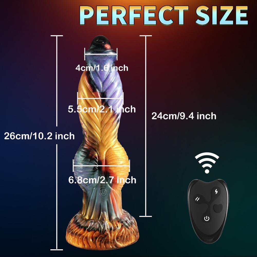 2 In 1 Dildo Vibrator Monster Thrusting Penis  Adult Sex Toys G Spot Stimulation Orgasmic For Male and Female Gay  Anal Plug 18+