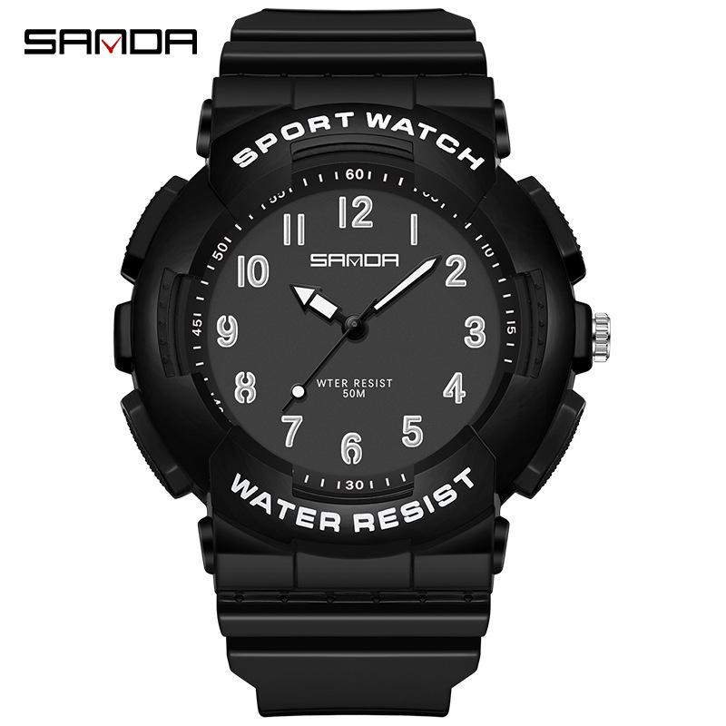 SANDA Korean Style Teen Quartz Waterproof Wristwatch - Fashionable  Versatile