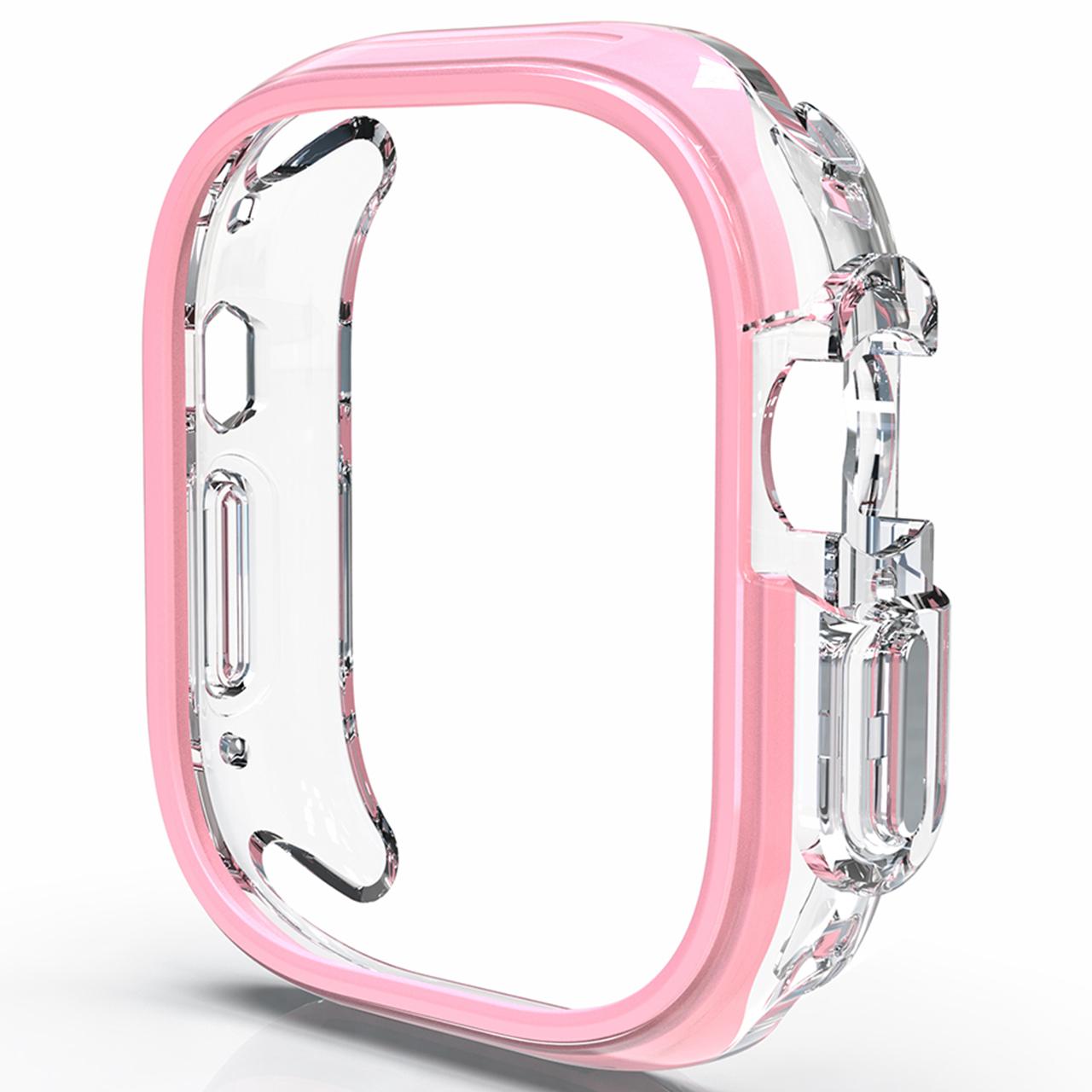

For Apple Watch Ultra 3/Ultra 2/Ultra 49mm Hollow-Out PC+TPU Protection Cover Watch Frame Case C