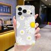 eBay hot-selling full-screen daisy flower mobile phone case iPhone16/15plus all-inclusive anti-drop transparent case customization