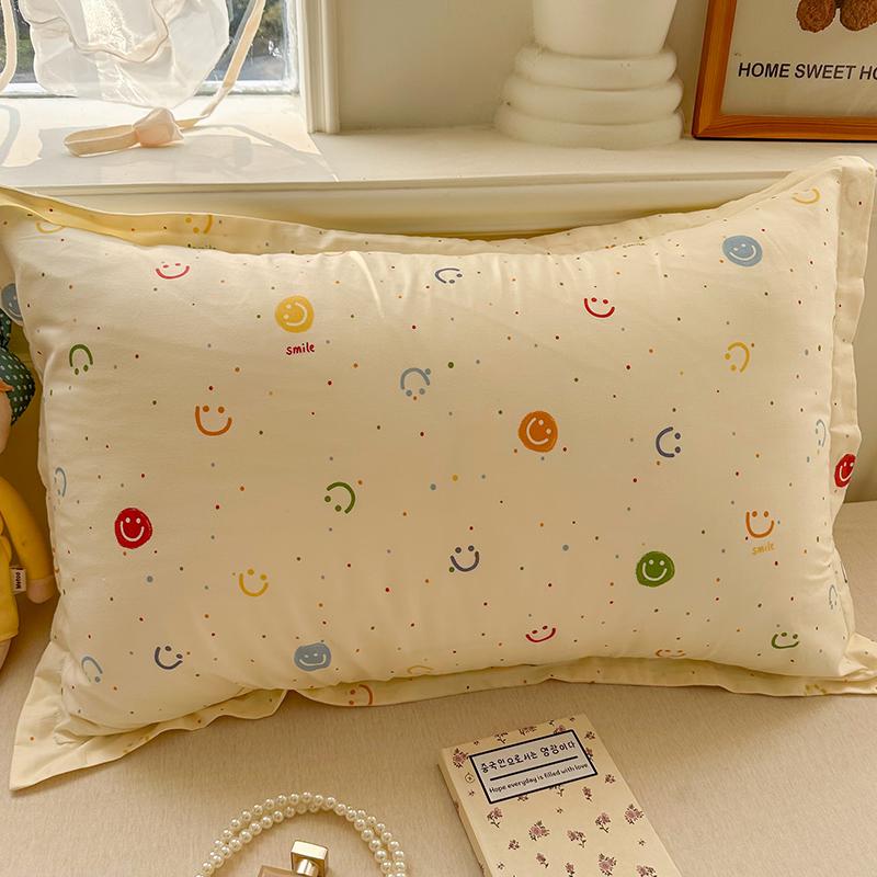 100% Baumwolle Kissenbezug Set - Zwei Stück: Einzeln 40x60cm, Extra Groß 48x74cm, Kernbezug 50x80cm