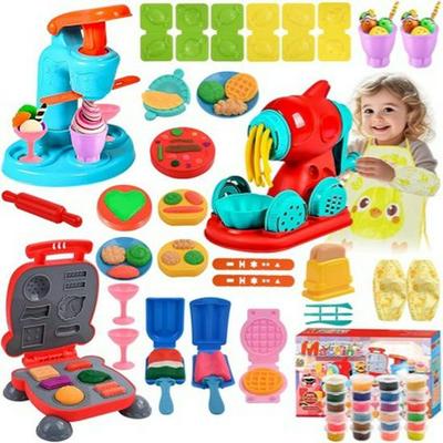 DIY Knetmasse Nudel- und Kuchenmacher-Set – Plastik-Werkzeuge & Formen für Kinder