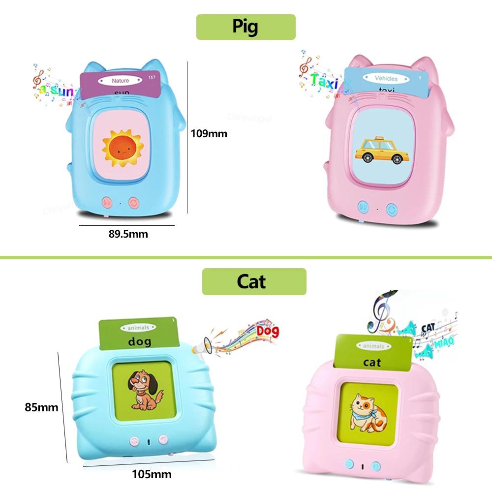 Talking Flashcards Learning Machine For Toddlers English Spanish Italian Arabic Audio Early Educational Toy Gift