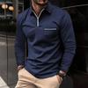 Autumn Long Sleeve Polo Shirt Lapel Men's Casual Sports Long Sleeve Top