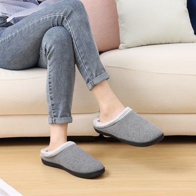 Fashion Smile Winter Cotton Slippers Indoor Fluffy House Cotton Slippers Men Soft Nonslip Women Cotton Shoes Casual Cozy Plush Men Shoes