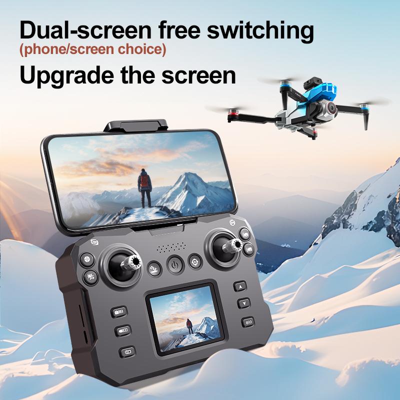 New K16 Max Pro Drone Dual-Camera 4K HD Aerial Photography Drone with Screen Omnidirectional Obstacle Avoidance Dron RC Toy
