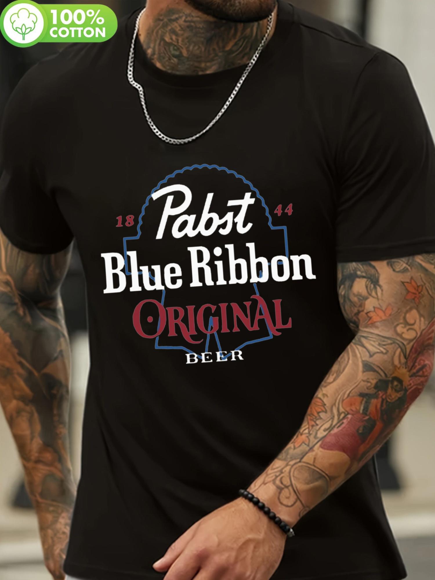 Графическая футболка Pabst Blue Ribbon - Удобный хлопок L